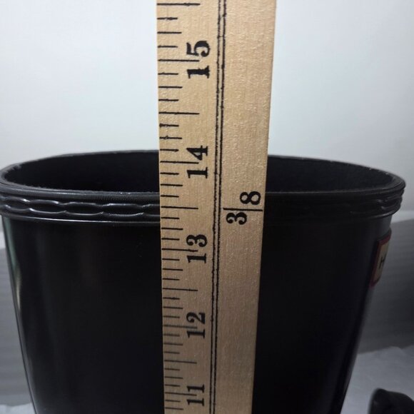 Hunter Boots Youth Size 4 Black Original Kids Gloss Rain Wellington Rubber - Picture 9 of 11